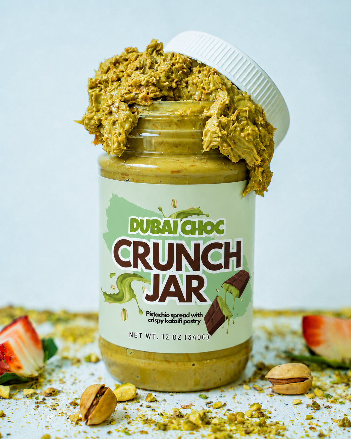 Dubai Chocolate Pistachio Crunch Jar | 12 oz